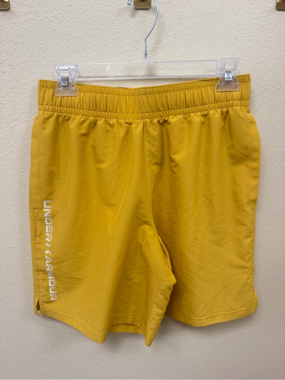 Under Armour Men’s Golden Yellow Athletic Shorts